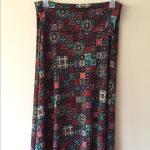 Lularoe Maxi Skirt multicolor